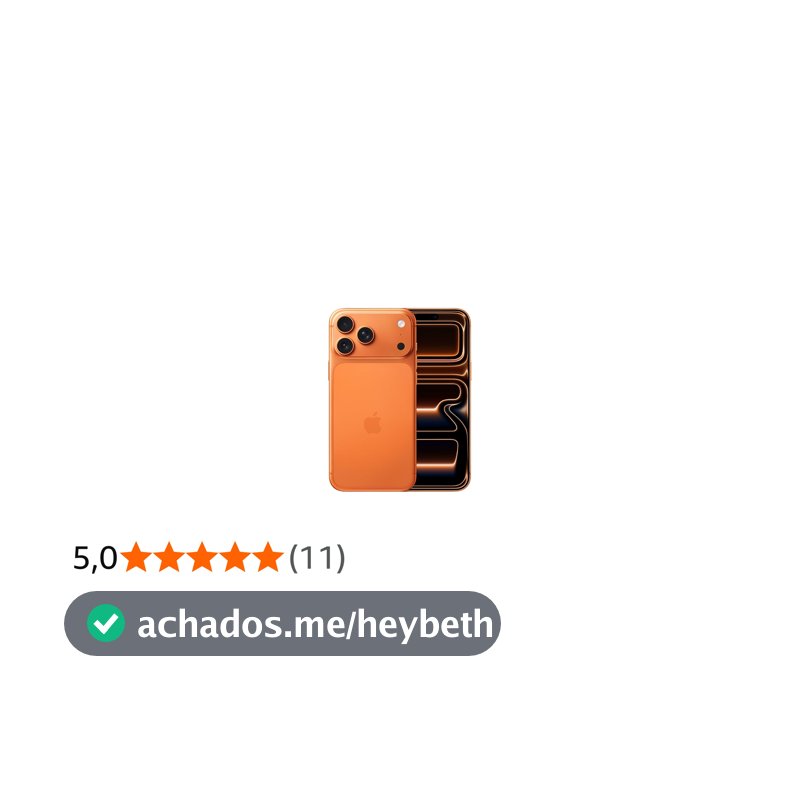 Apple iPhone 17 Pro Max (1 TB) - Laranja cósmico