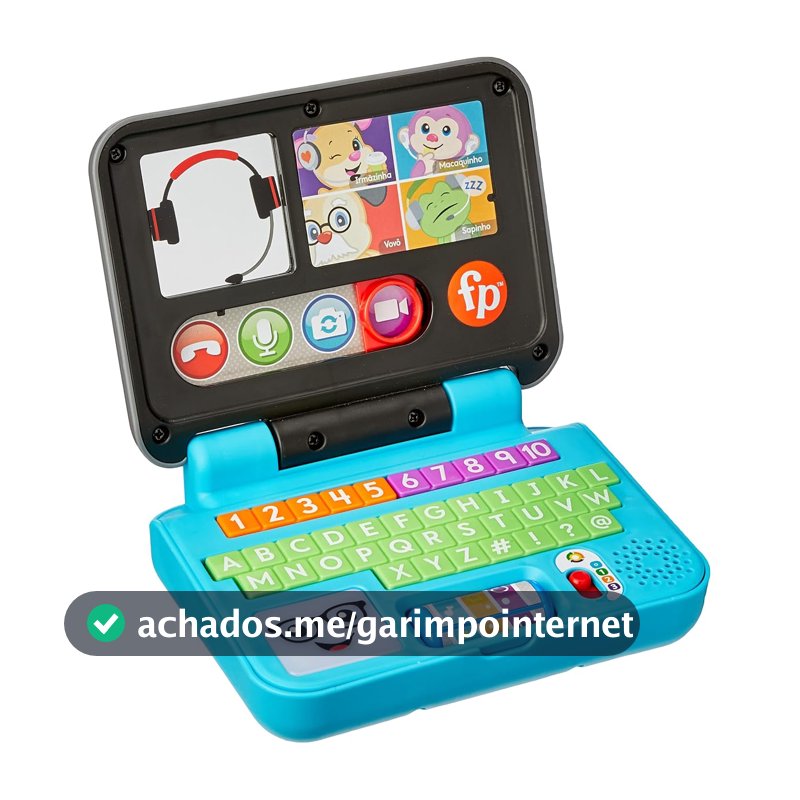 Laptop de Aprendizagem para Bebês Fisher-Price Aprender e Brincar