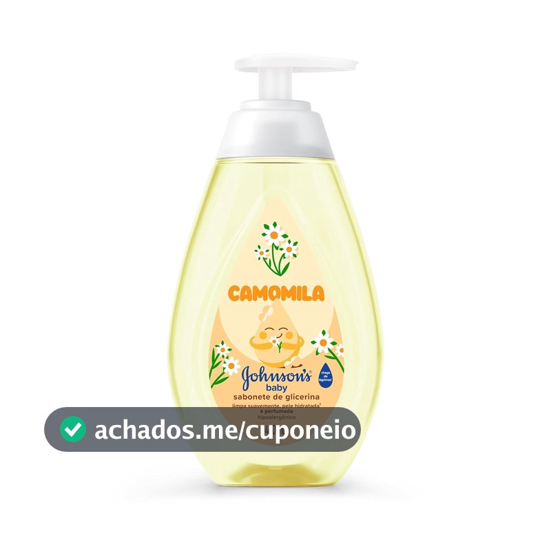 Sabonete Líquido Johnson's Baby, Glicerina e Camomila, 400ml