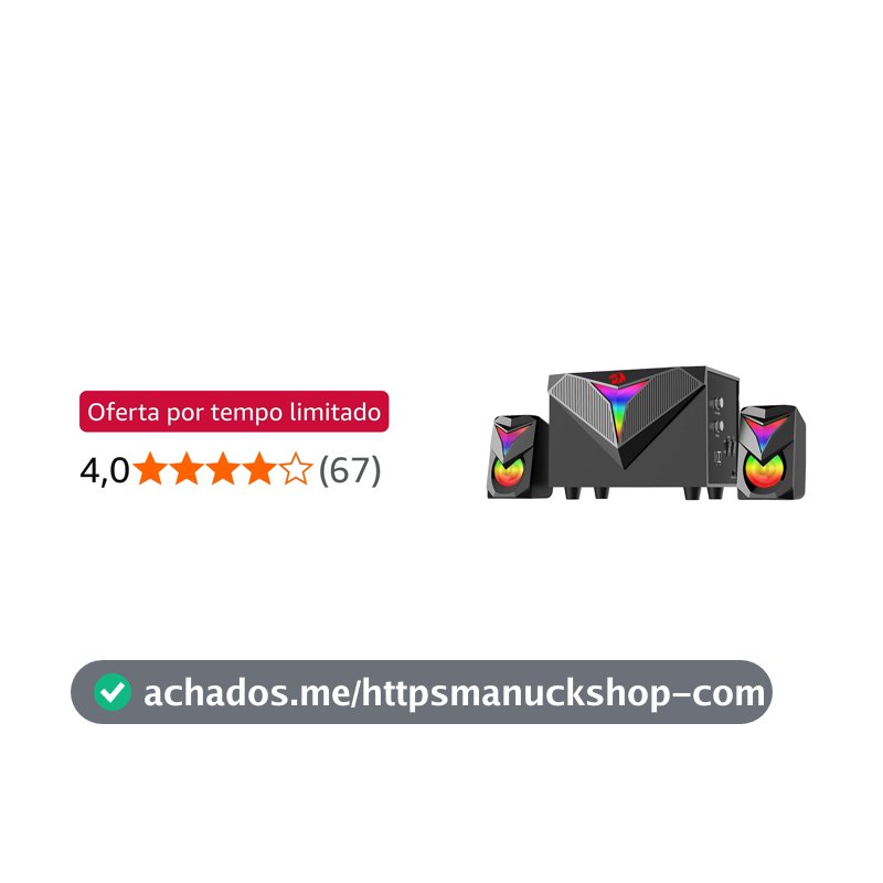 Caixas de Som e Subwoofer Redragon Toccata GS700