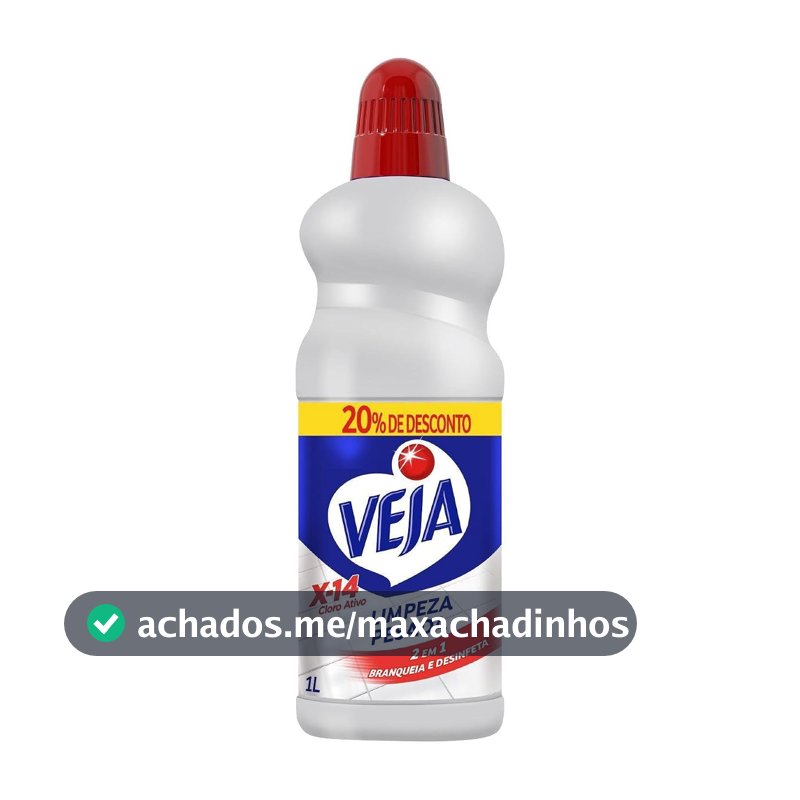 Veja Limpador para Limpeza Pesada Cloro Ativo 2 em 1 - 1L