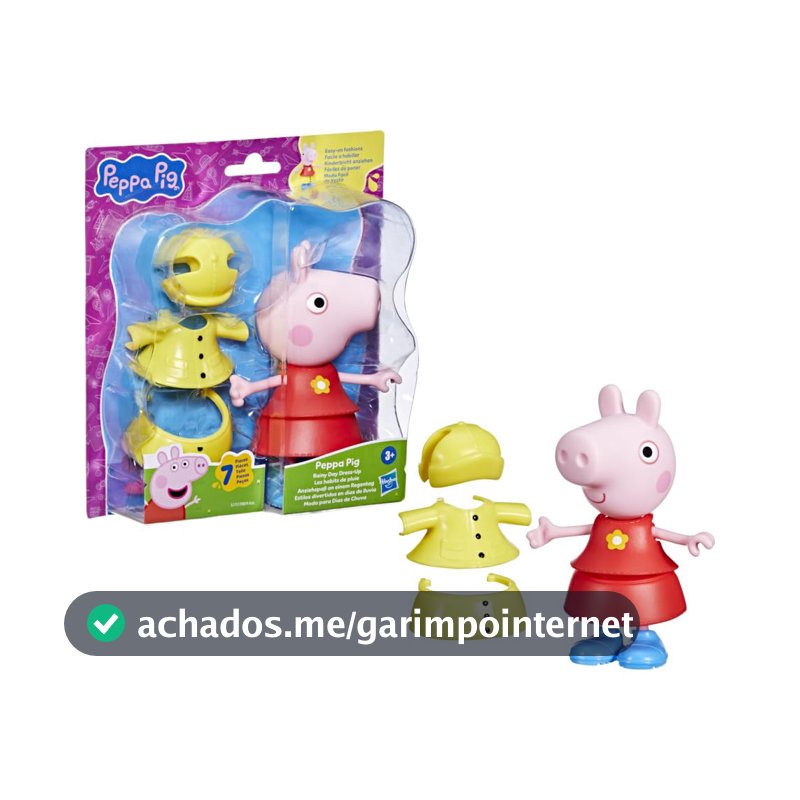 Boneca Peppa Pig Dia de Chuva – Estilos Divertidos, a partir de 3 anos