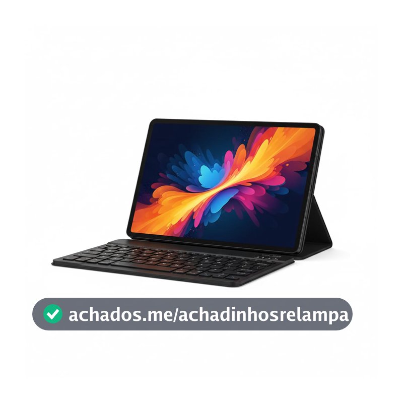 Tablet ANJGG Computador Portátil 10.1 Pol com Kit Produtividade Android 13 128GB 6GB RAM (Preto)