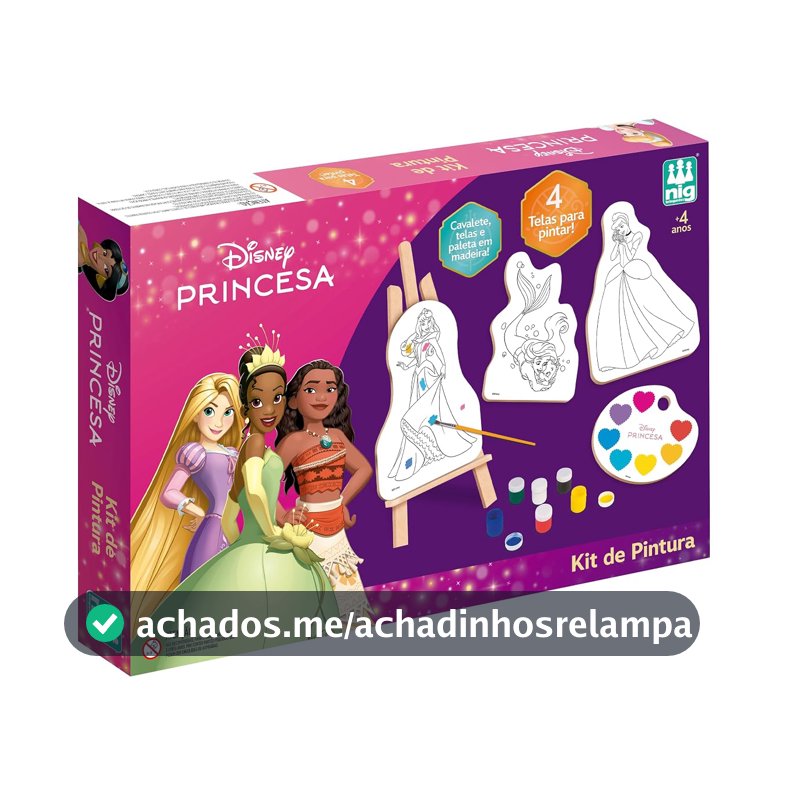 Nig Brinquedos Kit de Pintura Infantil Disney Princesas