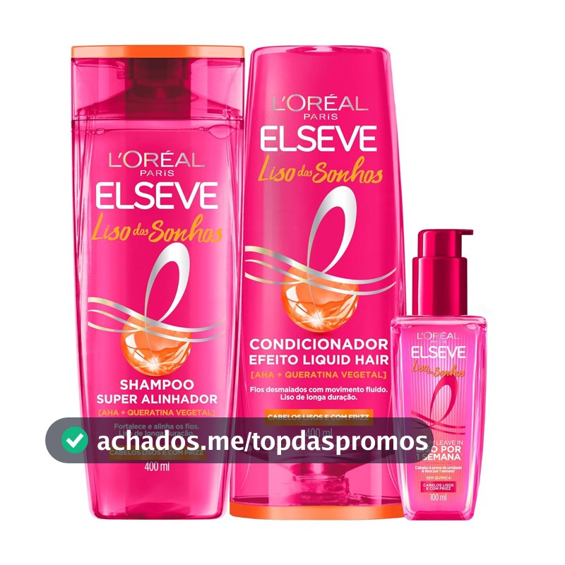 Shampoo e Condicionador L'Oréal Elseve, Kit com 2 Unidades