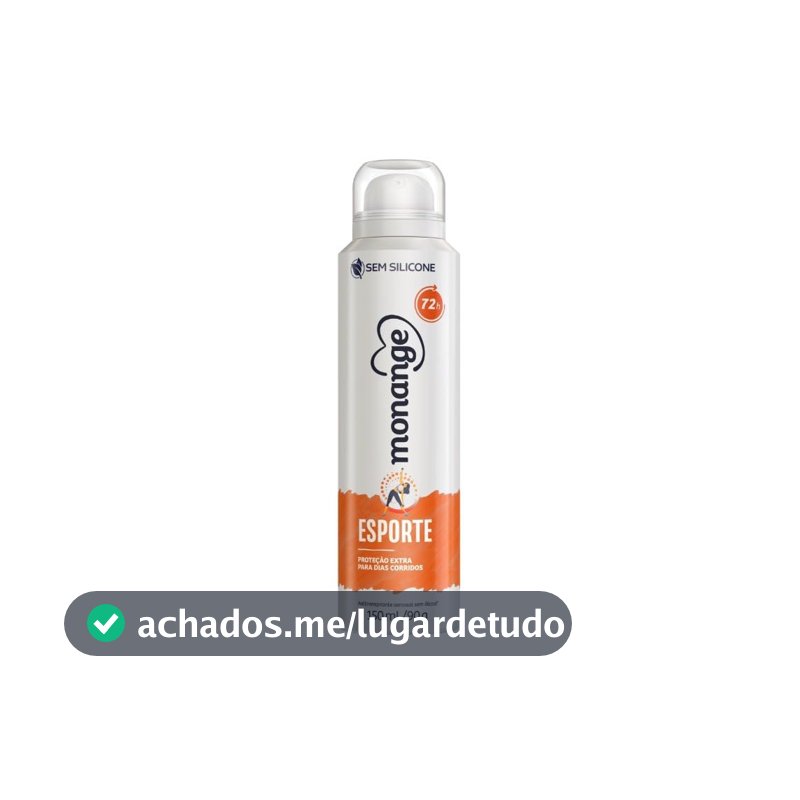 Desodorante Aerossol Monange, Esporte, 150ml