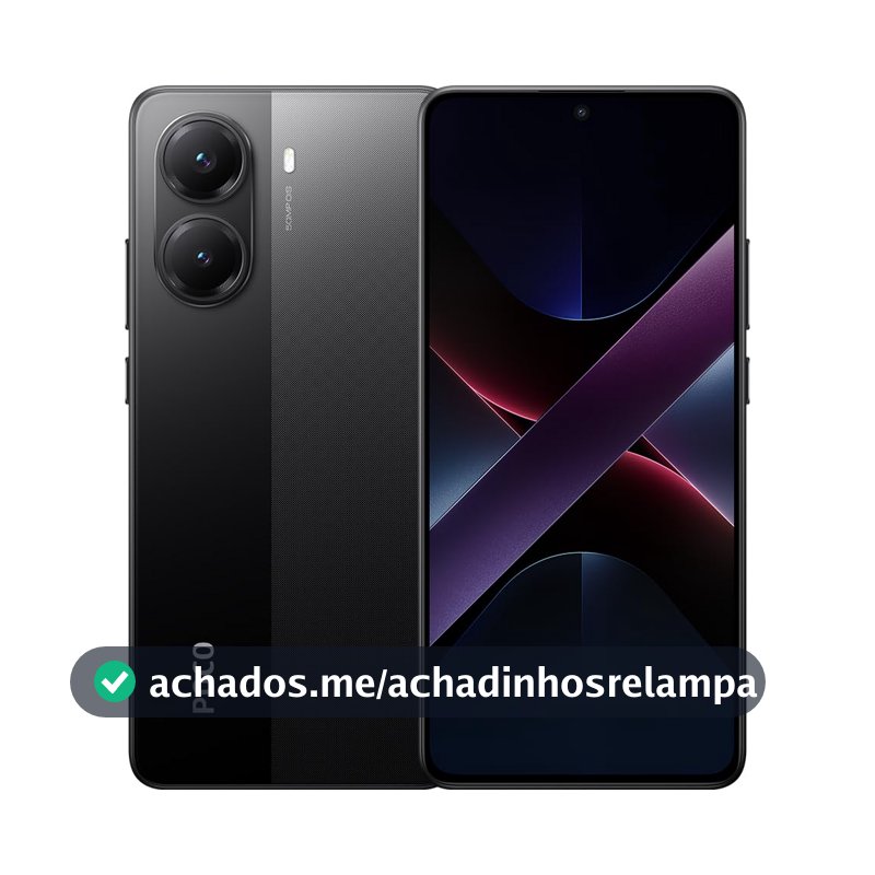 Smartphone Xiaomi Poco X7 Pro 5G NFC Black (Preto) 12GB RAM 512GB ROM [2412DPC0AG]