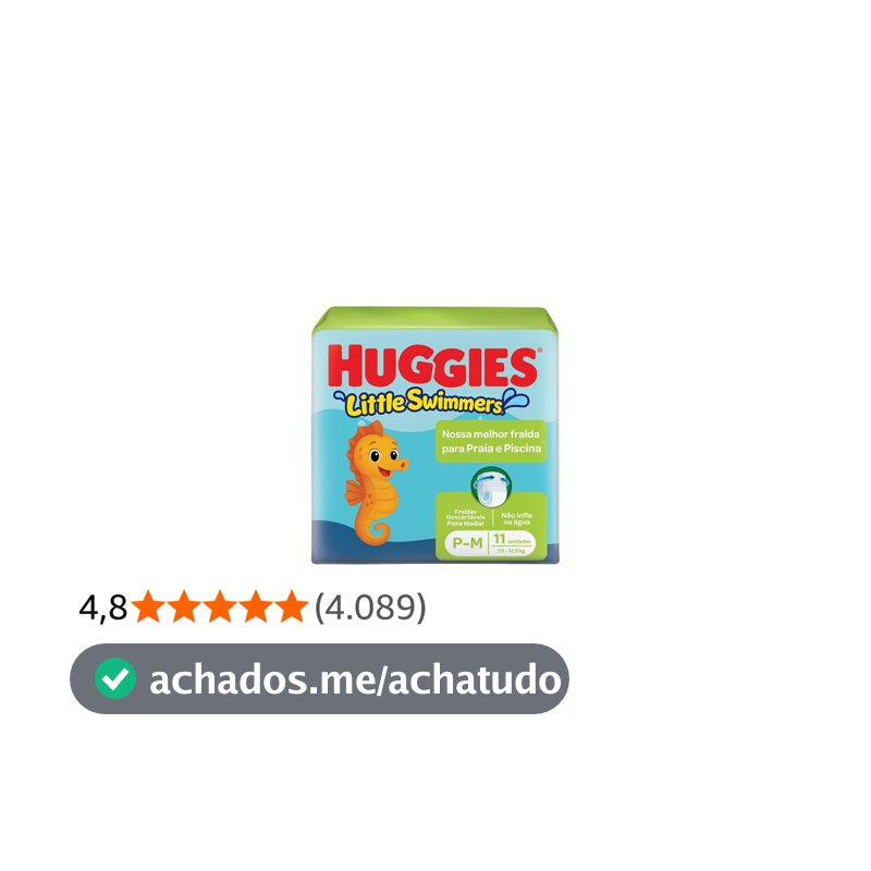 Fralda Huggies Little Swimmers P/M 11 Un