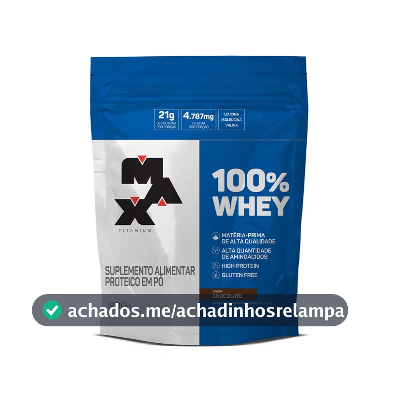 100% Whey Refil (900g) - Chocolate, Max Titanium