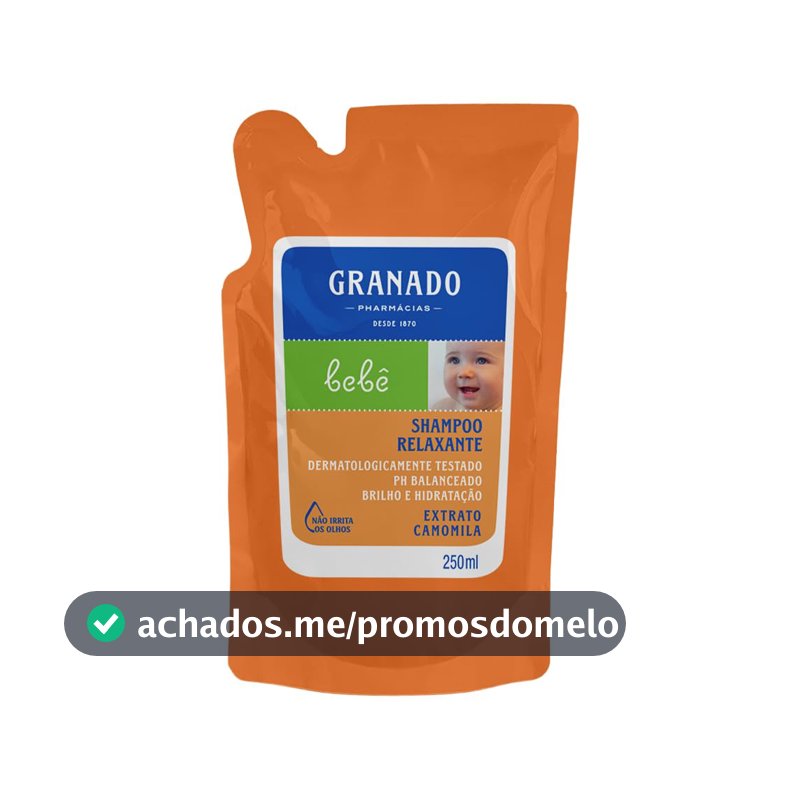 Granado Refil Shampoo Bebê, Camomila, 250ml