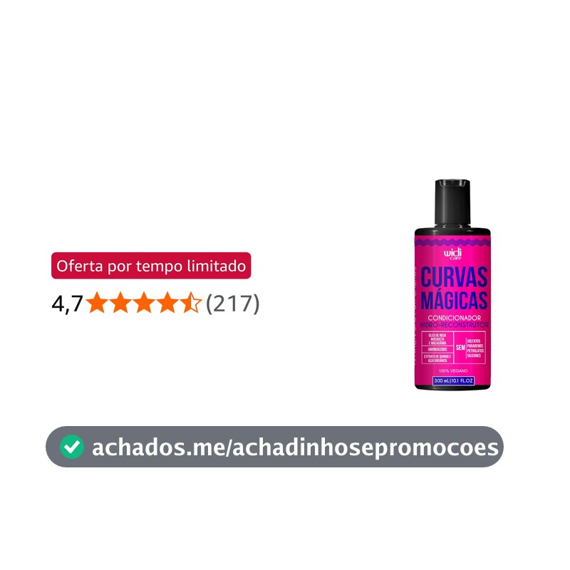 Widi Care Condicionador Hidro-Reconstrutor Curvas Mágicas 300ml