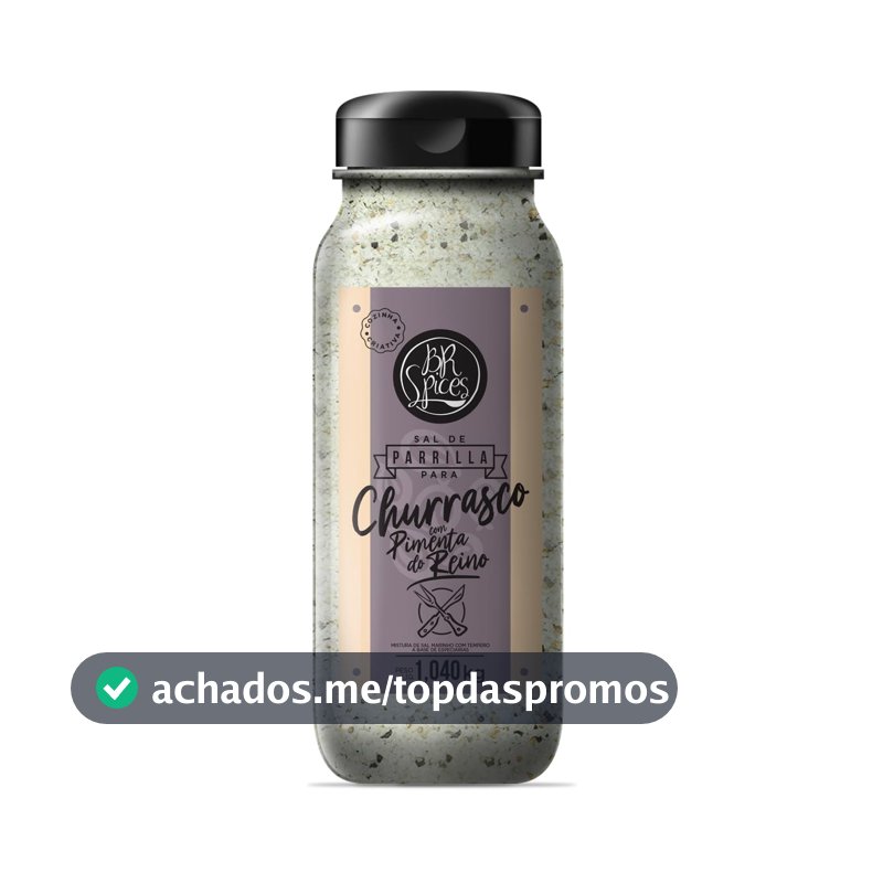 Sal de Parrilla com Pimenta do Reino 1,040kg - BR Spices