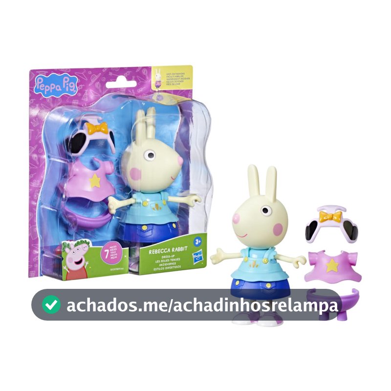 Peppa Pig Estilos Divertidos Rebecca Coelho, Figura de Acao