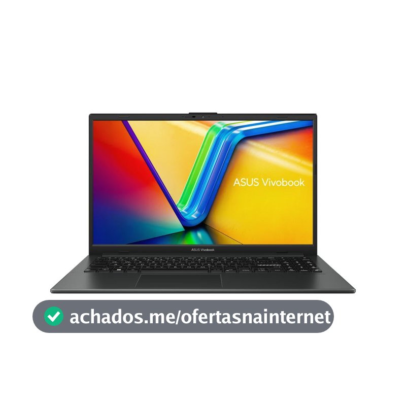 Notebook ASUS VivoBook Go, 15 AMD Ryzen 5 7520U, 8 GB, 256 GB SSD, W11 Home Tela 15,6" FHD, Mixed Black - E1504FA-NJ825W
