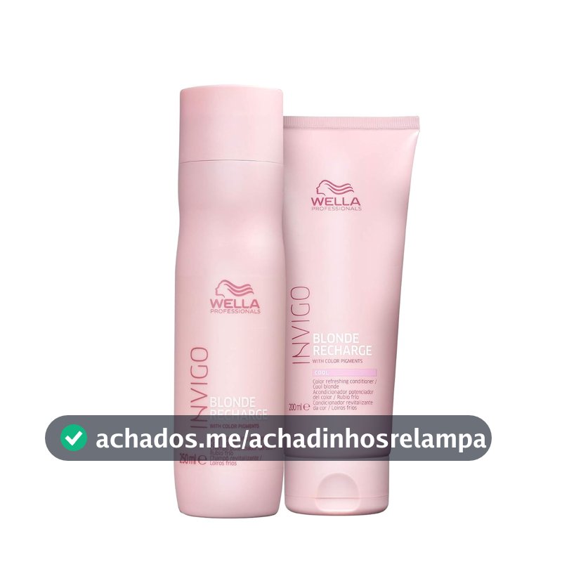 Kit Wella Professionals Invigo Blonde Recharge Duo (2 Produtos)
