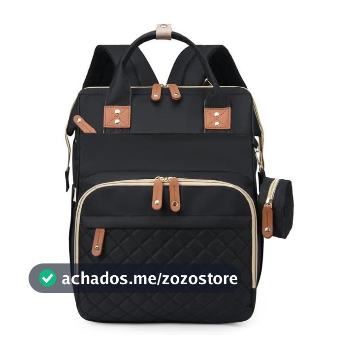 Mochila Maternidade Impermeável Grande Capacidade Bolsa Bebê Unissex com Porta Mamadeira Térmico, Conector USB, Abertura Ampla e Alças Confortáveis para Passeios ou Viagens