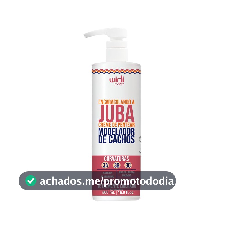 Widi Care Creme de Pentear Encaracolando a Juba, Branco, 500ml