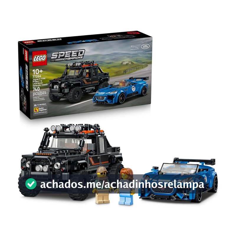 LEGO Speed Champions Jaguar Project 7 e Land Rover Defender 77264