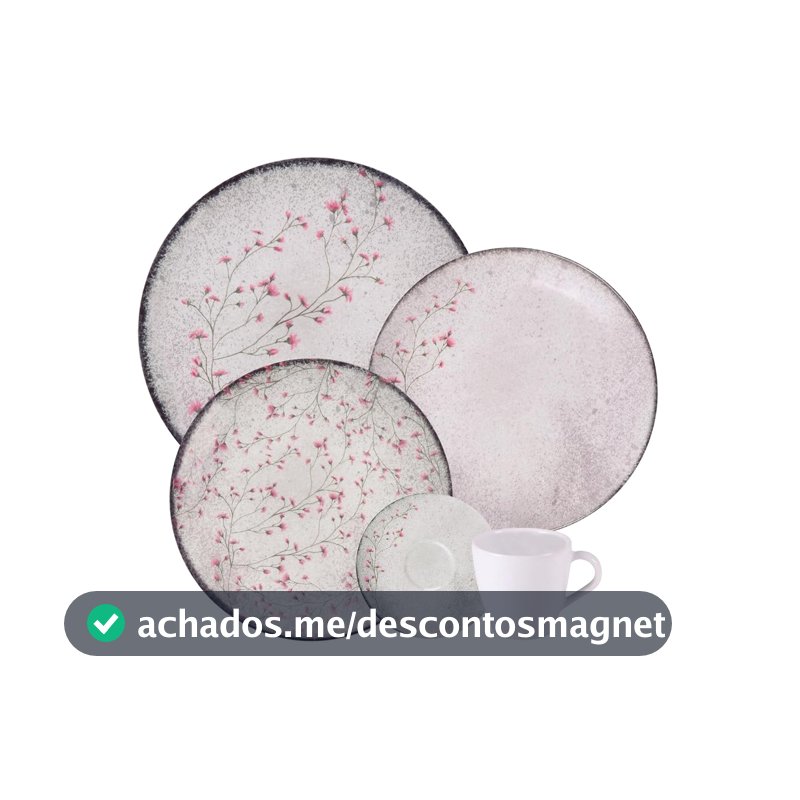 Tramontina Aparelho de Jantar Floralis em Porcelana Decorada 20 Peças