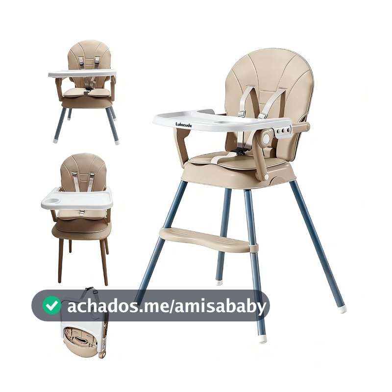 Cadeira de Alimentação Portátil Infantil 3 em 1 M188 para Bebês de 6 a 36 Meses
