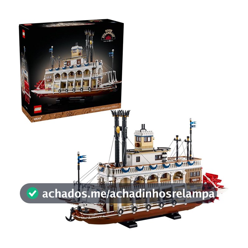 LEGO Ideas Barco Fluvial a Vapor 21356 (4.090 Peças)