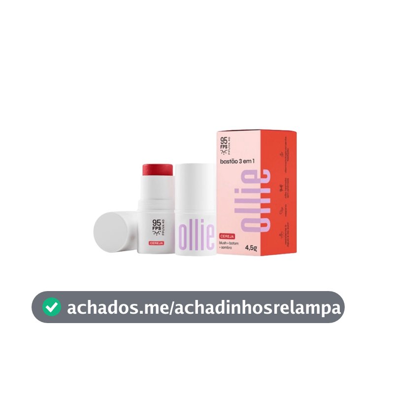 Blush, Batom e Sombra FPS 95 Cereja