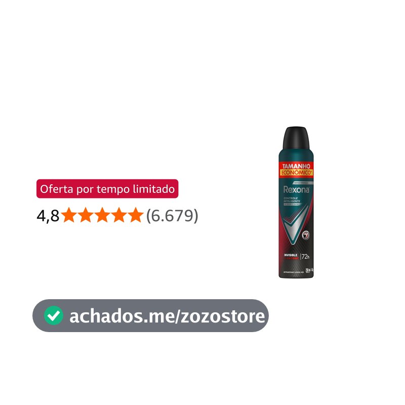 Rexona Antitranspirante Masculino Aerossol Antibacterial e Invisible 250 ML, Leve Mais Pague Menos, Embalagem Pode Variar