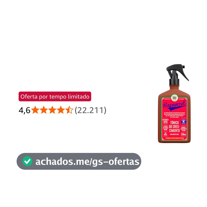 Lola Cosmetics Rapunzel - Tônico Capilar 230ml