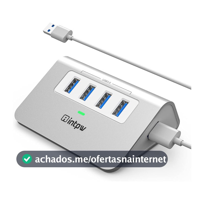 Hub USB 3.0, 4 portas USB Data Hub 3.0 Multi USB Expansor Dongle Extensão USB Adaptador multiportas com cabo de 1 metro divisor USB para laptop, PC, Xbox, pen drive, impressora, câmera, Keyborad,