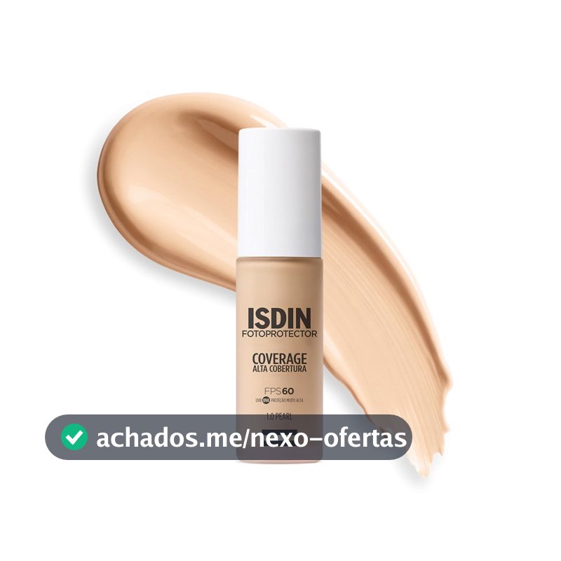 ISDIN Protetor Solar Facial de Alta Cobertura COVERAGE 1.0 PEARL FPS 60 30g