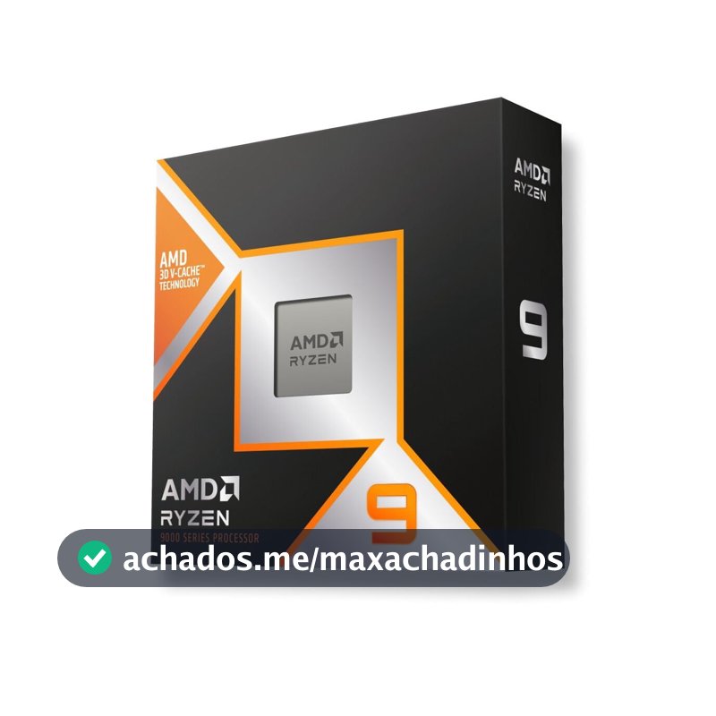Processador AMD Ryzen 9 9900X3D (AM5/ 12 Cores/ 24 Threads/ 5.5 GHz/ 140Mb Cache/Radeon Graphics/Sem Cooler)