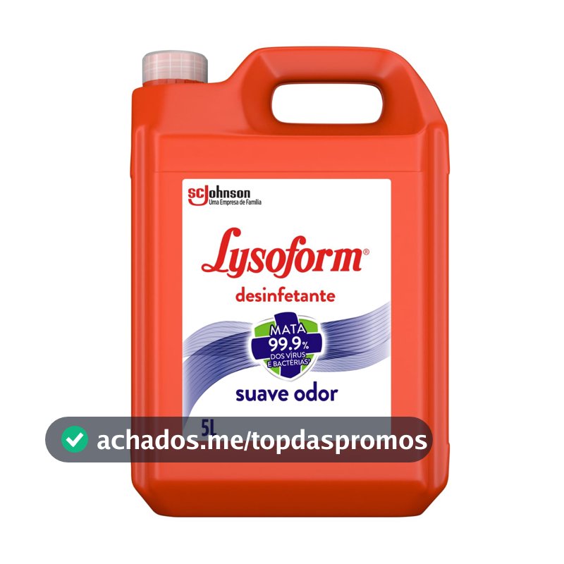 Lysoform Suave Odor, Desinfetante Líquido, Limpeza Casa, 5L