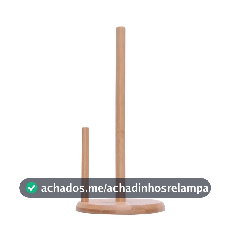 Mimo Style Suporte para Papel Toalha Ecokitchen, Produzido Inteiramente em Bambu 100% Ecológico. Desing Moderno Que Combina Com Todos os Estilos de Cozinha, Utensílio Ideal para Organizar Bancadas