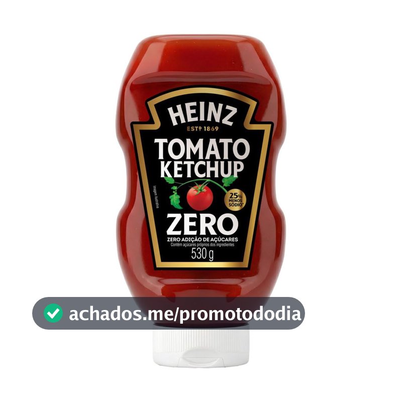 Heinz Ketchup Zero Açúcar 530g