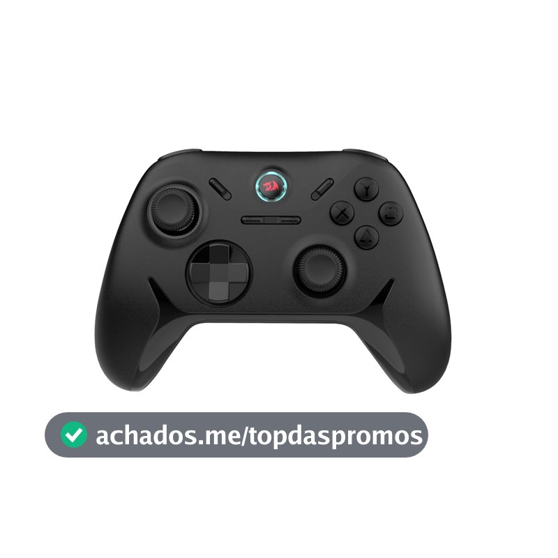 Redragon Controle Gamer Tophis G821 Gamepad Sem Fio 2.4GHz USB-C Analógicos e Gatilhos Hall Effect Compatível c/ PC e Xbox Preto