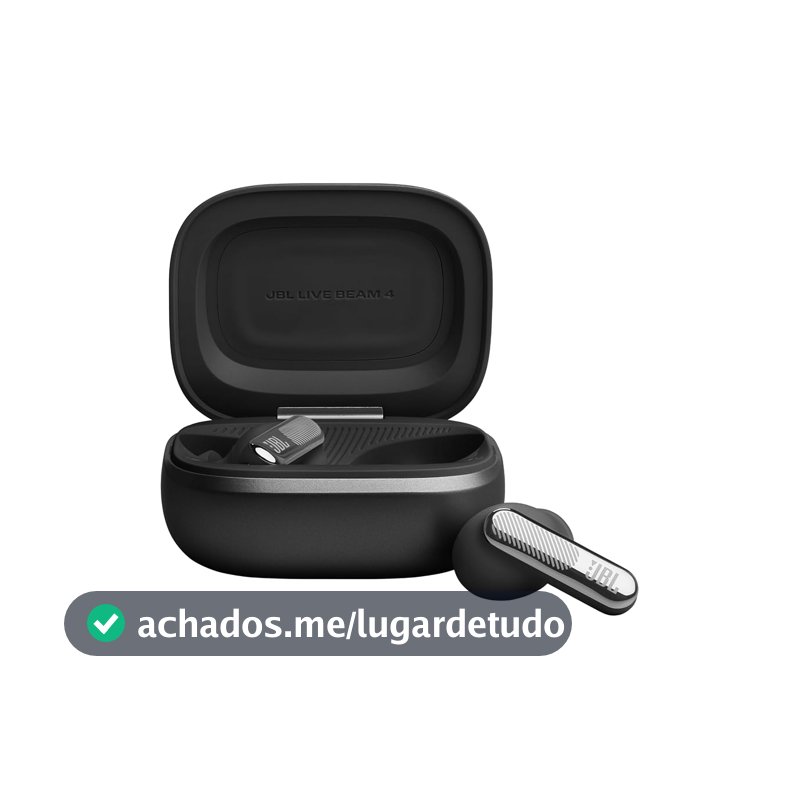 JBL Live Beam 4 Fone TWS com Cancelamento Adaptativo Preto
