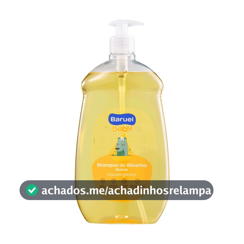 Shampoo Infantil Glicerina Suave 750ml – Baruel Baby