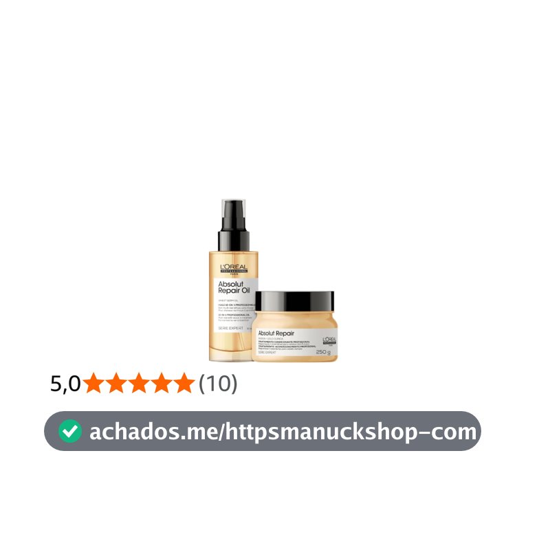 Kit L'Oréal Professionnel Serie Expert Absolut Repair Gold Quinoa Protein Máscara 250ml e Óleo 90ml (2 Produtos)