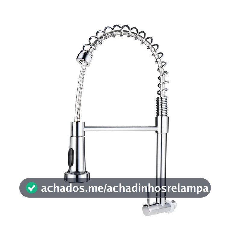 Torneira Parede Pia Cozinha Aço Inox Gourmet 2 Jatos Articulada Flexível Prata Cromado Alta Torneira Gourmet Parede Inox Prata Articulada, 1/4 de Volta, Bica Móvel Giratória 360°