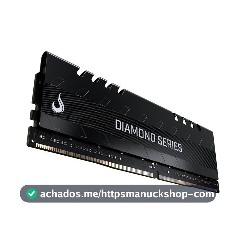 Memória RAM Rise Mode Diamond Series 8GB 3200Mhz DDR4 para Desktop 1.35v, CL19, Preto - RM-D4-8G-3200D