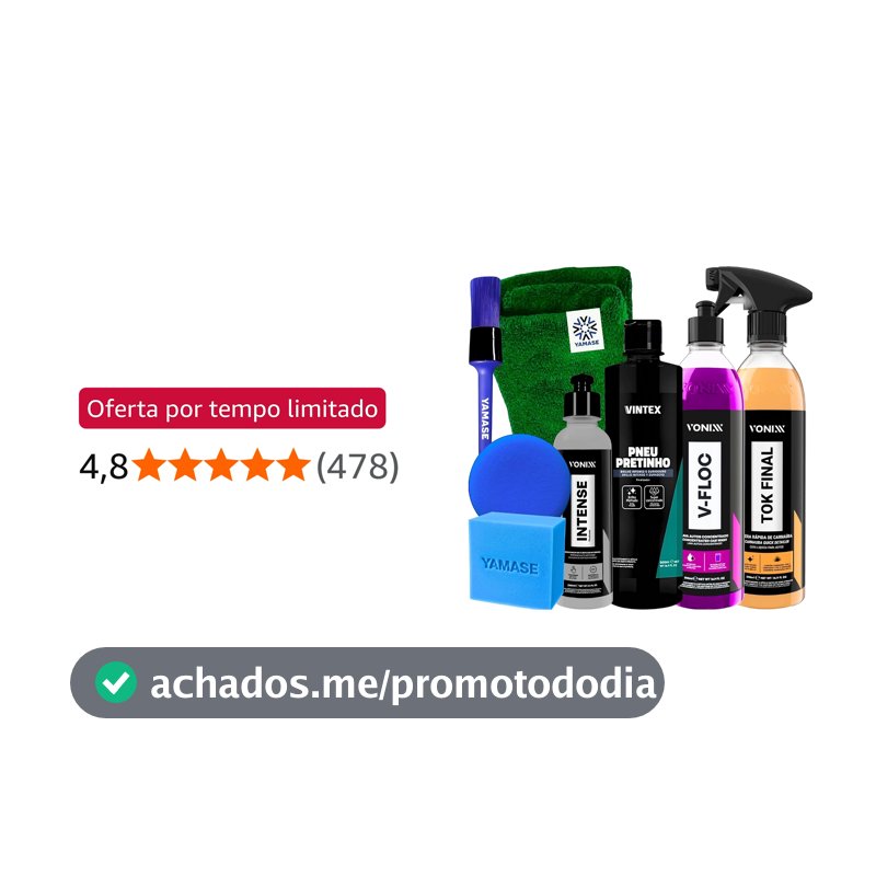 KIT SHAMPOO V-FLOC CERA TOK FINAL REVITALIZADOR INTENSE 240ML VONIXX PRETINHO VINTEX