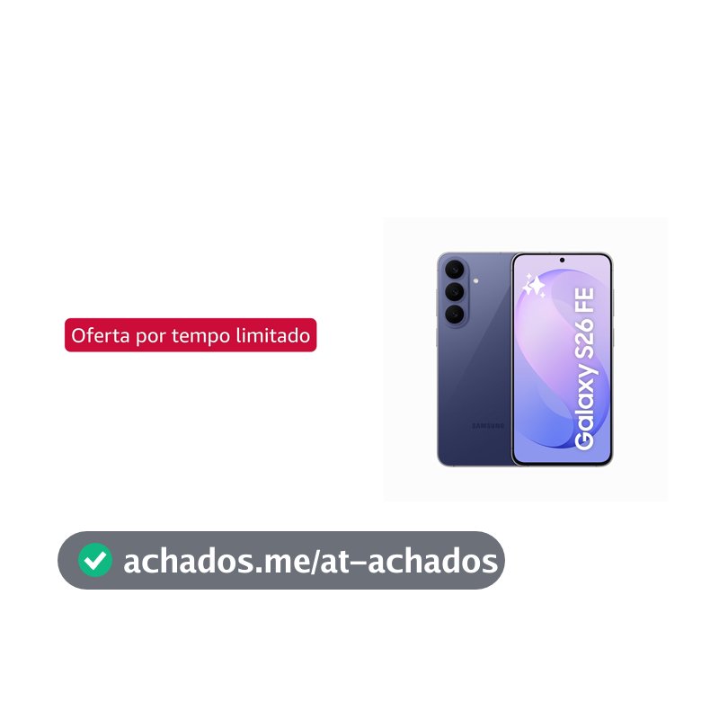 Celular Samsung Galaxy S26 FE 128GB, 8GB RAM Tela 6,7" - Azul Cobalto
