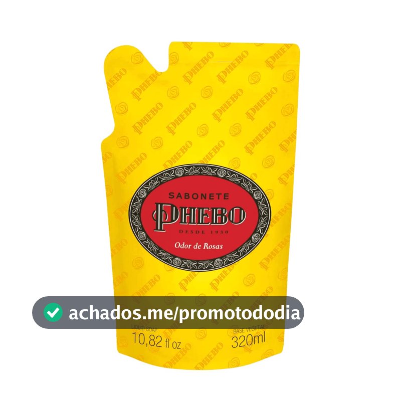 PHEBO Refil Sabonete Líquido Tradicional Odor De Rosas 320Ml Phebo