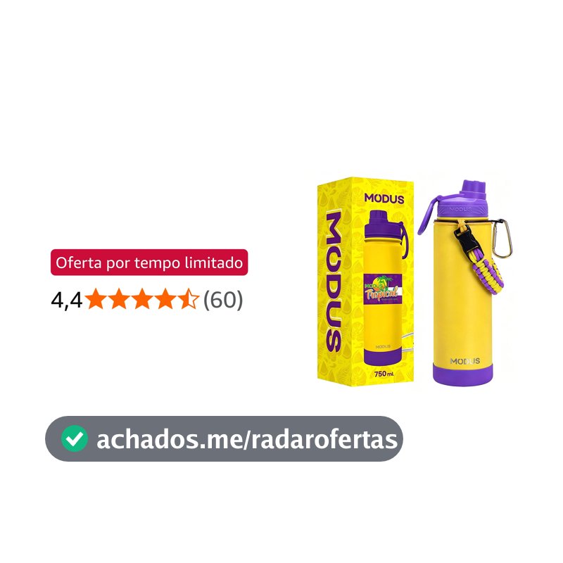MODUS Garrafa Térmica de Aço Inoxidável 750ml a Vácuo