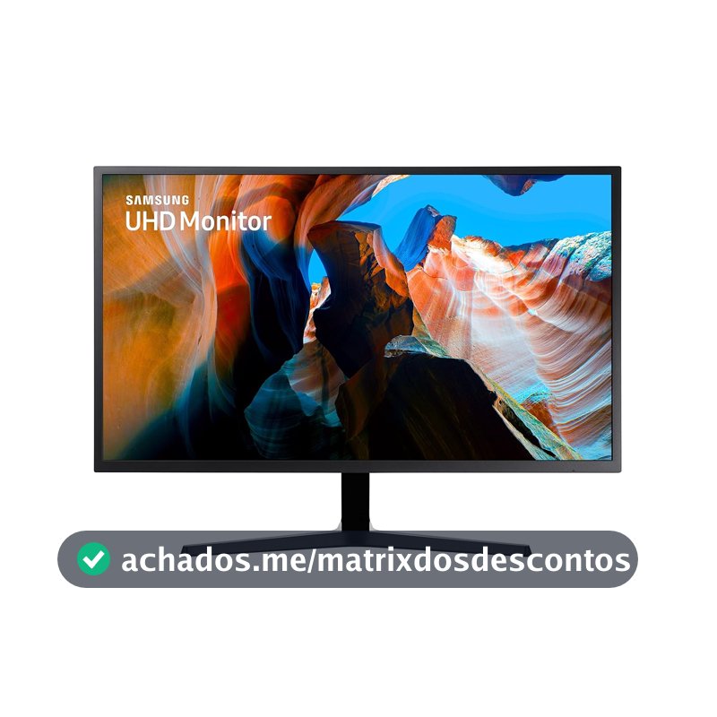 Monitor UHD Samsung 32", 4K, HDMI, Display Port, Freesync, Preto, Série UJ59