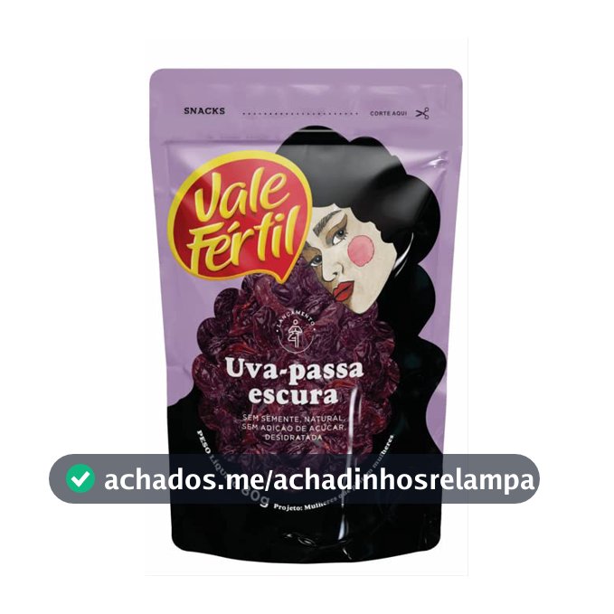 Uva Passa Escura Sem Semente Vale Fértil Sache Doy Pack 80g