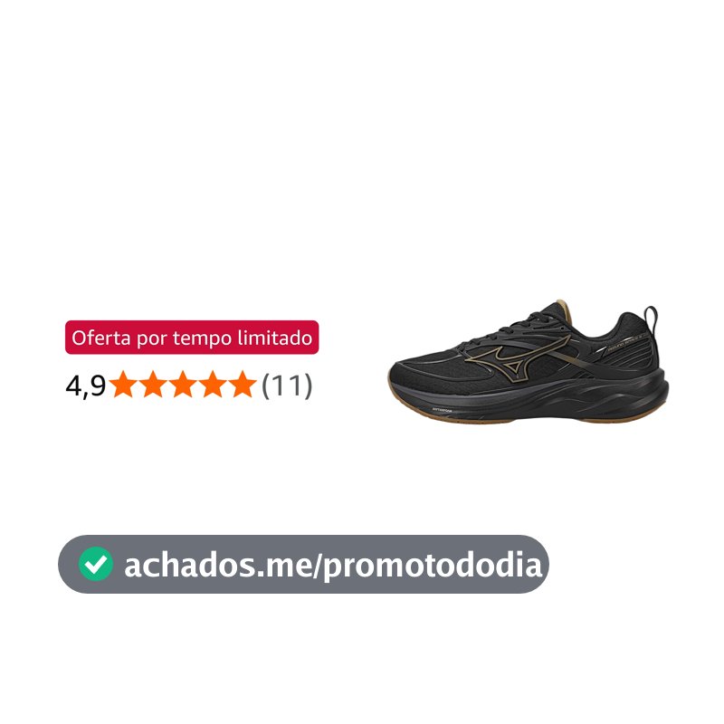 Tênis Mizuno Space 6, Preto/Preto, Tamanho 38