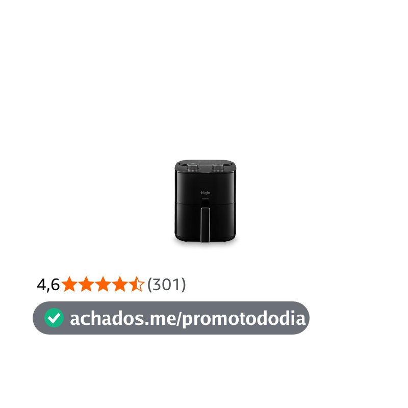 Fritadeira Elétrica Air Fryer Facilita Fry Elgin - 3.5 Litros, 110V
