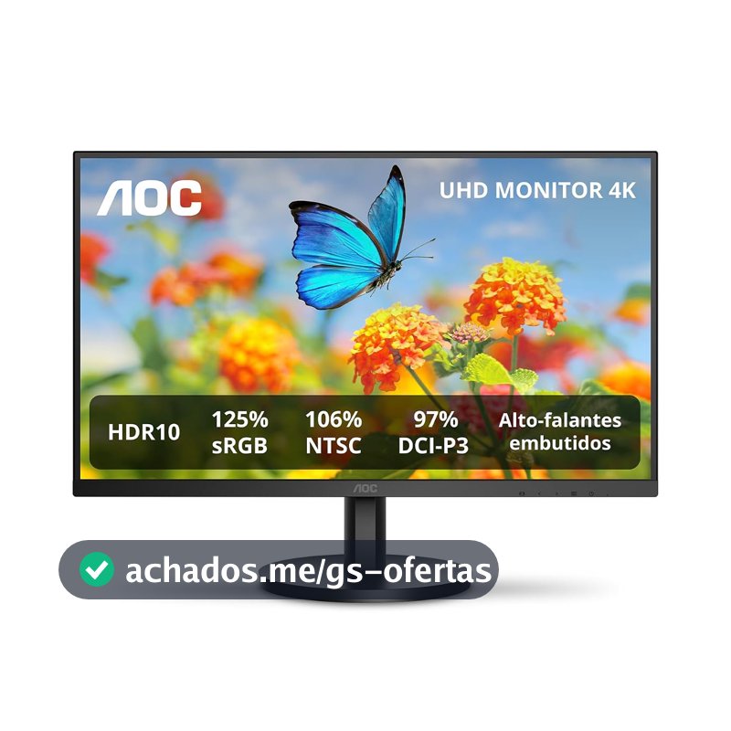 Monitor AOC 27" 4K IPS 106% NTSC 97% DCI-P3 Speakers U27B3A