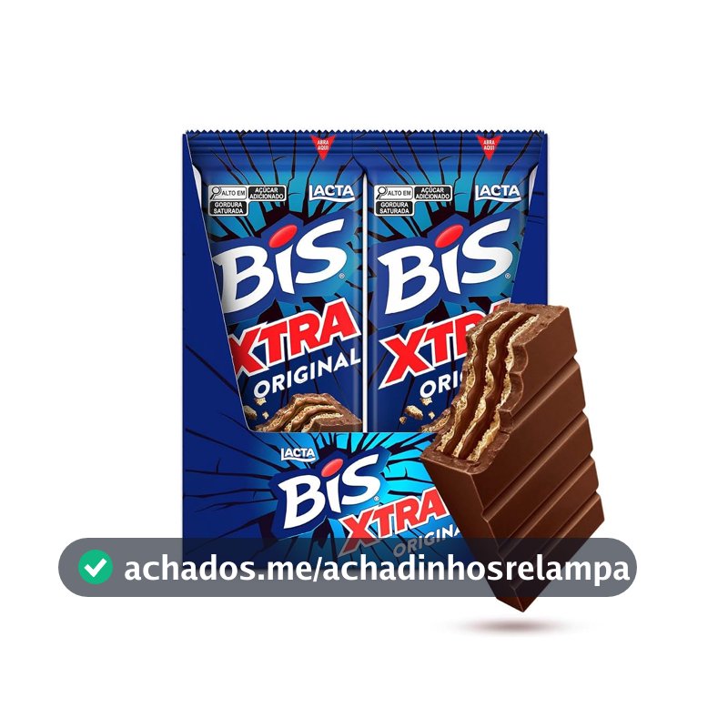 Chocolate Bis Xtra ao Leite - Display com 24 unidades de 45g